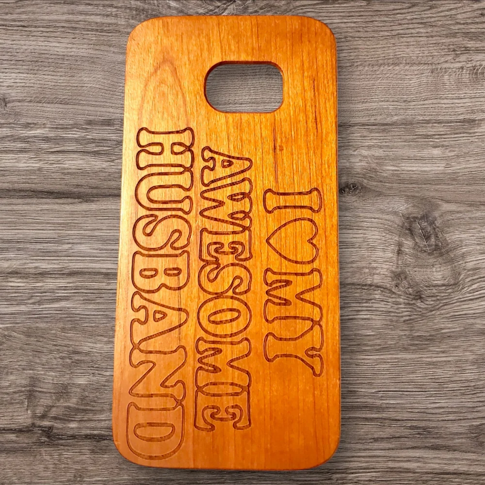 I Love My Husband CaseYard Wood Phone Case Samsung Y S7 Custom